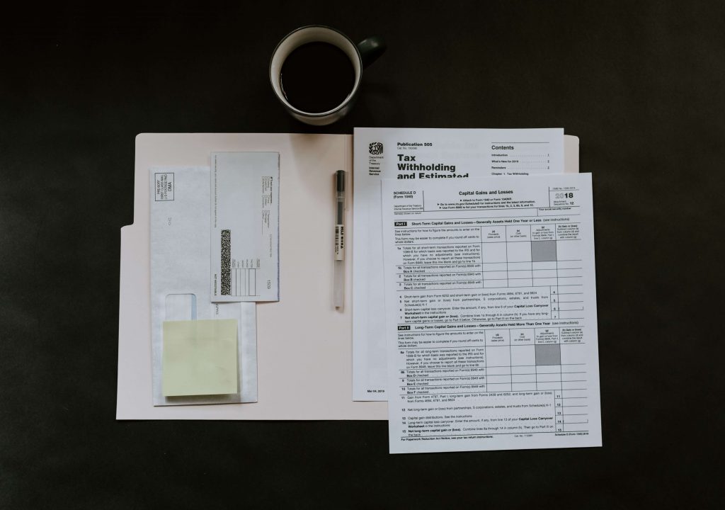 Tax forms used to help calculate your income.